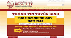 Desktop Screenshot of law.vnu.edu.vn
