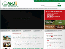 Tablet Screenshot of news.vnu.edu.vn