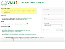Tablet Screenshot of daotao.vnu.edu.vn
